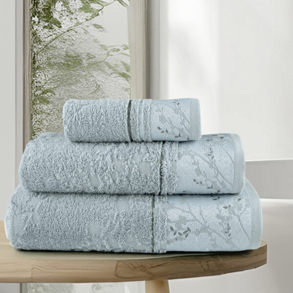 Nima Home Σετ Πετσέτες (30×50 + 50×90 + 70×140) – Inverno Light Blue Μπλε shopinhome shopinhome