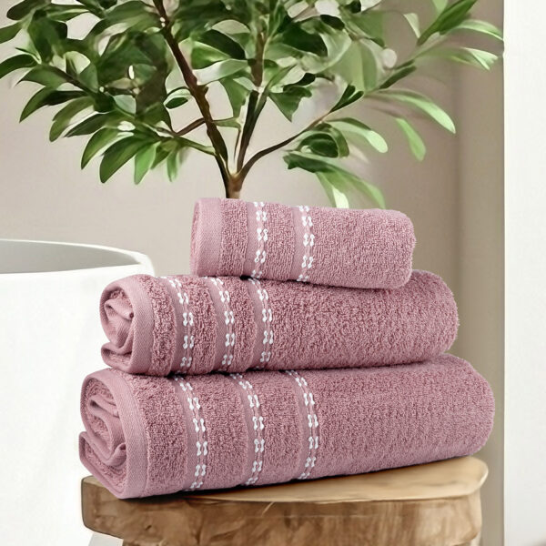 Nima Home Σετ Πετσέτες (30×50 + 50×90 + 70×140) – Retour Apple Pink Σάπιο μήλο shopinhome shopinhome