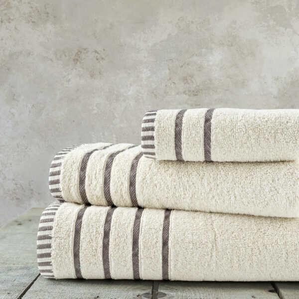 Nima Home Σετ Πετσέτες (30×50 + 50×90 + 70×140) – Fellow Beige Μπεζ shopinhome shopinhome