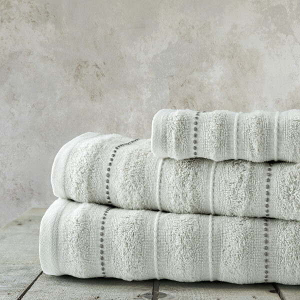 Nima Home Σετ Πετσέτες (30×50 + 50×90 + 70×140) – Aura Light Gray Γκρι shopinhome shopinhome