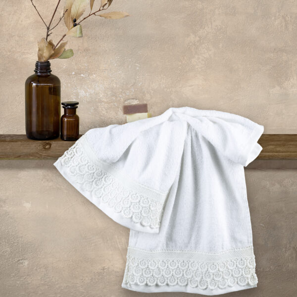 Nima Home Σετ Πετσέτες (2 x 30×50) – Union White Λευκό shopinhome shopinhome