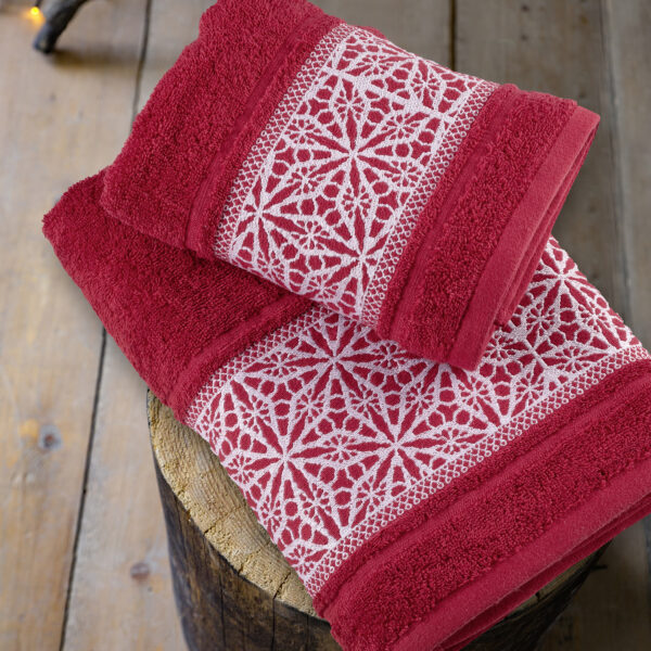 Nima Home Σετ Πετσέτες (50×90 + 70×140) – My Deer Kόκκινο shopinhome shopinhome