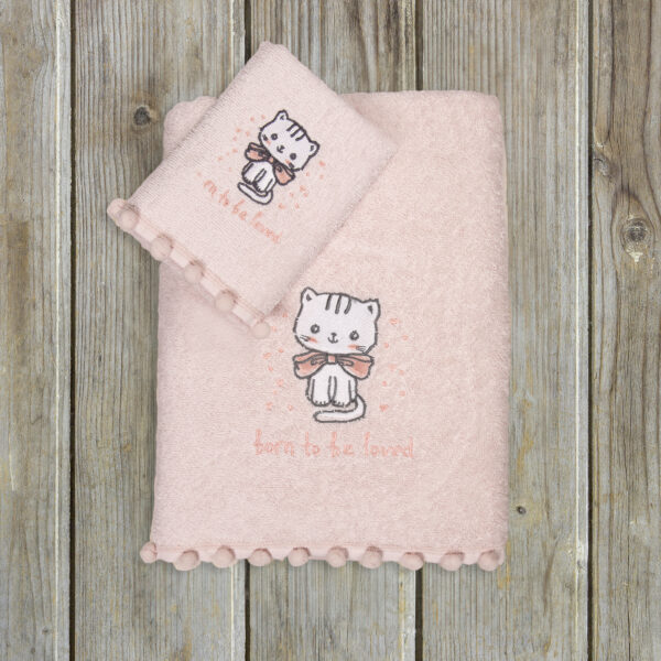 Kocoon Bebe Σετ Πετσέτες (30×50 + 70×120) – Kitten shopinhome shopinhome