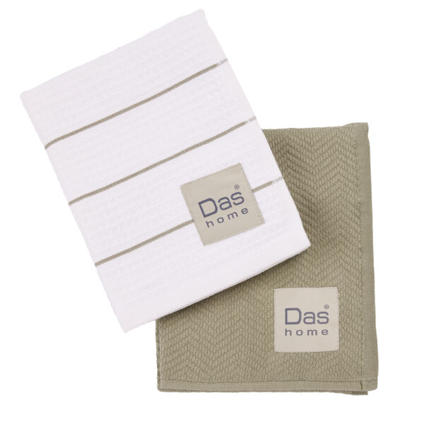 DAS HOME ΣΕΤ ΠΟΤΗΡΟΠΑΝΑ 2ΤΜΧ 30Χ50 0827 GREEN, WHITE shopinhome shopinhome