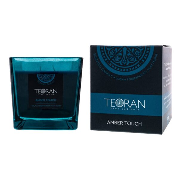 Αρωματικο κερί Amber Touch τετράγωνο 210 γρ – Τετράγωνο 210gr shopinhome shopinhome
