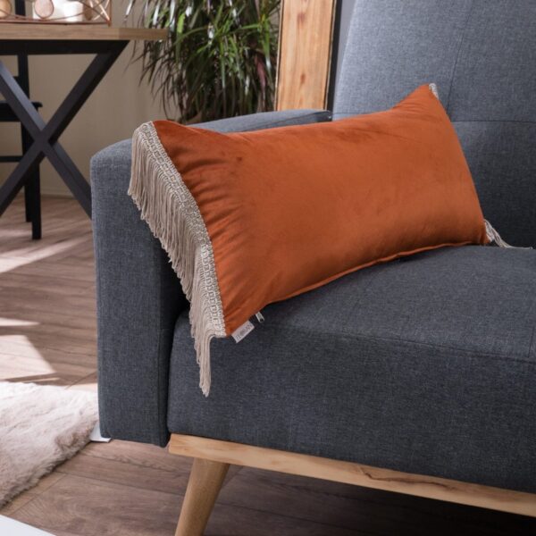 Μαξιλαροθήκη Velvet 05 Με Κρόσι (30x60cm) – 30x60cm με γέμιση shopinhome shopinhome