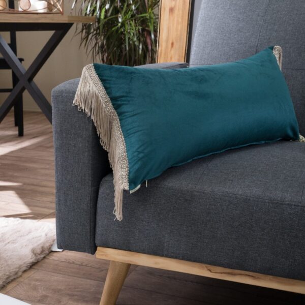 Μαξιλαροθήκη Velvet 13 Με Κρόσι (30x60cm) – 30x60cm με γέμιση shopinhome shopinhome
