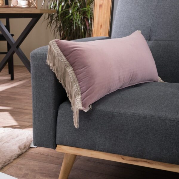 Μαξιλαροθήκη Velvet 12 Με Κρόσι (30x60cm) – 30x60cm με γέμιση shopinhome shopinhome